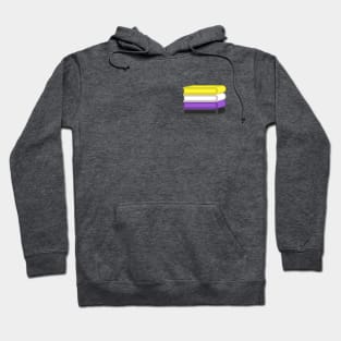 Nonbinary book flag Hoodie